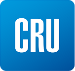 Cru button blue 350
